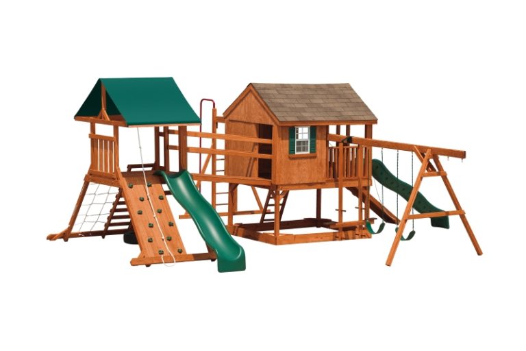 Country Cabin & Climbing Tower Combination