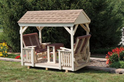Wood Gazebo Gliders