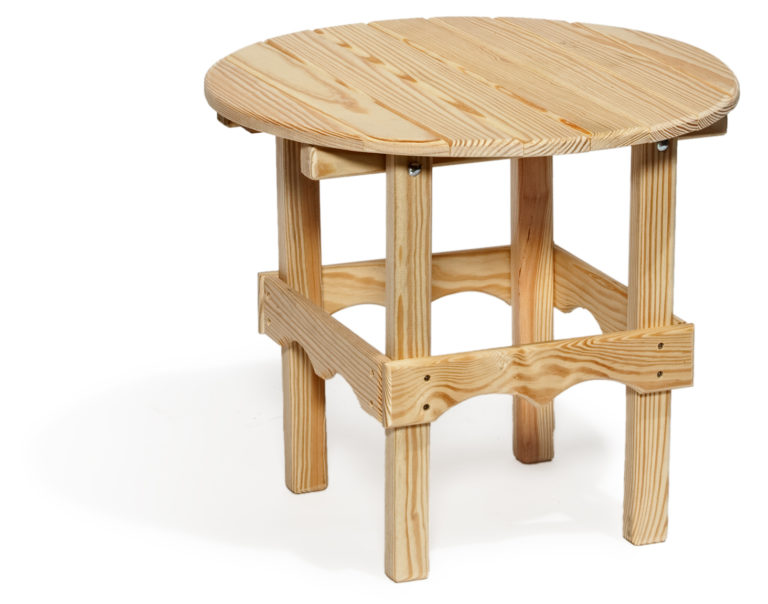 Round Side Table - Wood