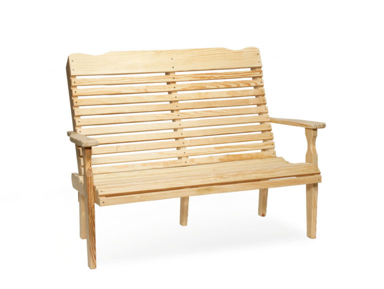Curve Back Bench - Wood