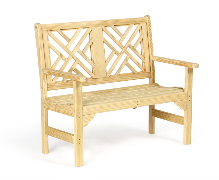 Chippendale Garden Bench - Wood