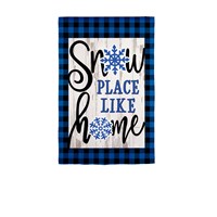 Snow Place Like Home Garden Flag