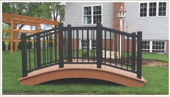 Aluminum railing bridge