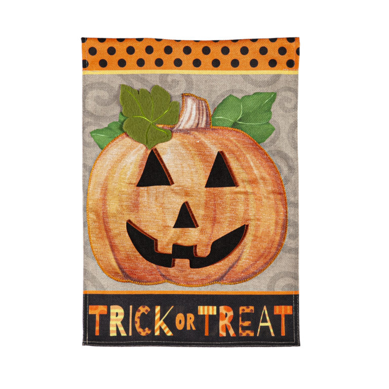 Trick or Treat Pumpkin Garden Flag