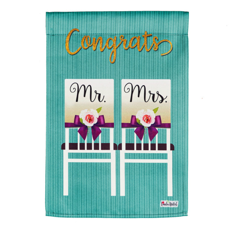 Mr. and Mrs. Chairs Garden Flag
