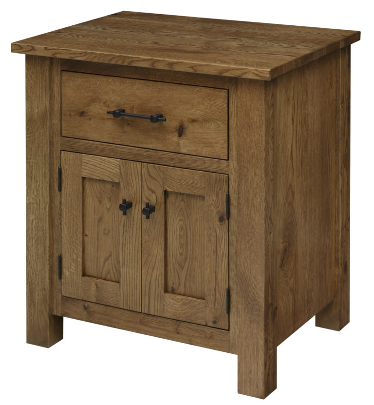 Heirloom Mission 2 Door Nightstand