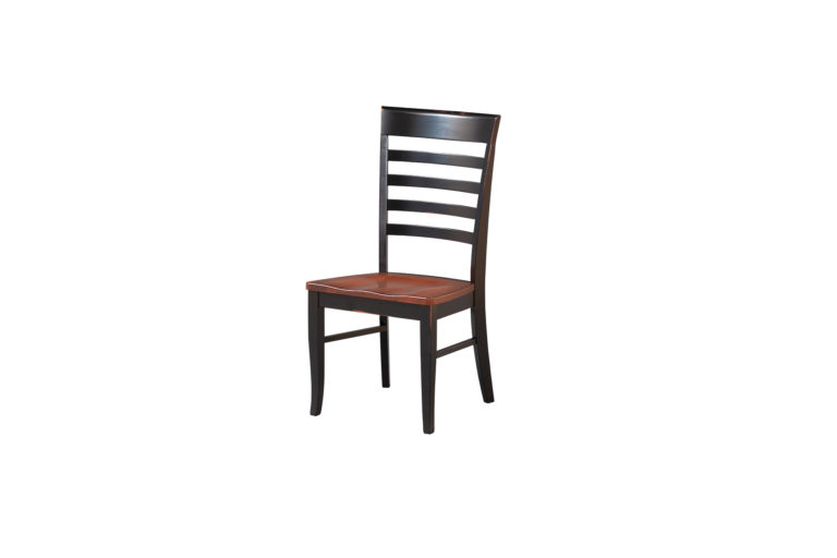 Capri wood chair with ladder back