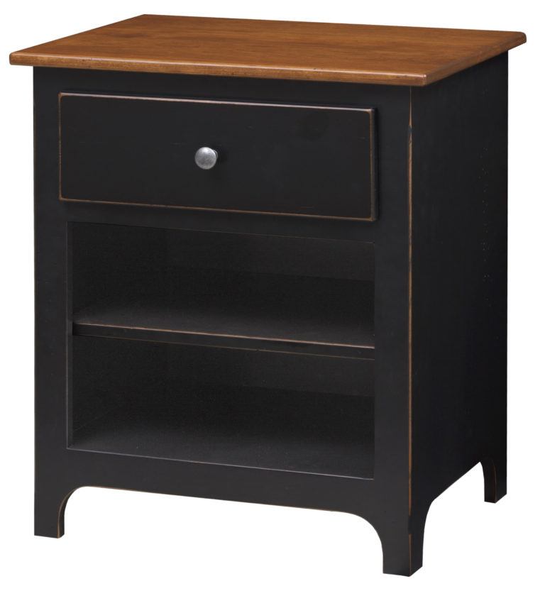 Plymouth 1 Drawer Night Stand w/ Open Shelf