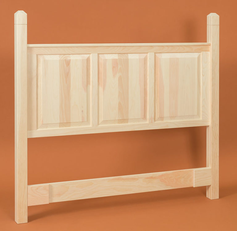 Post Headboard w/ Raised Panels