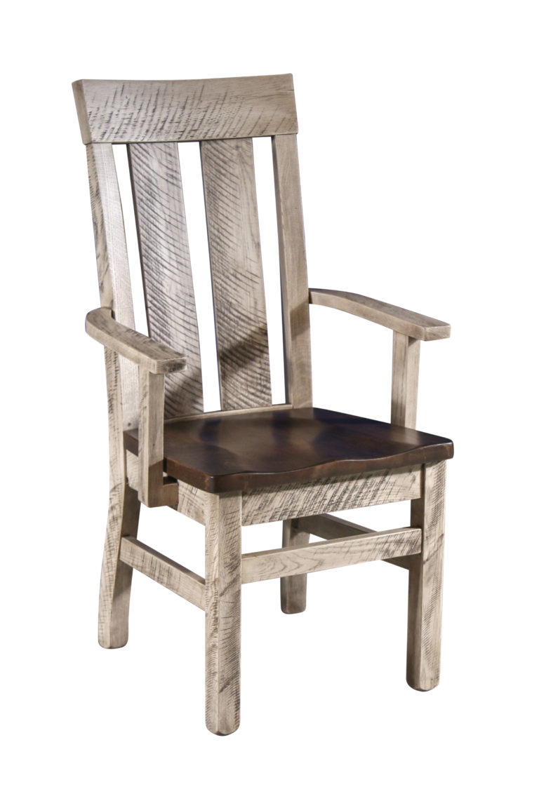 Rustic wooden chair for kitchen table