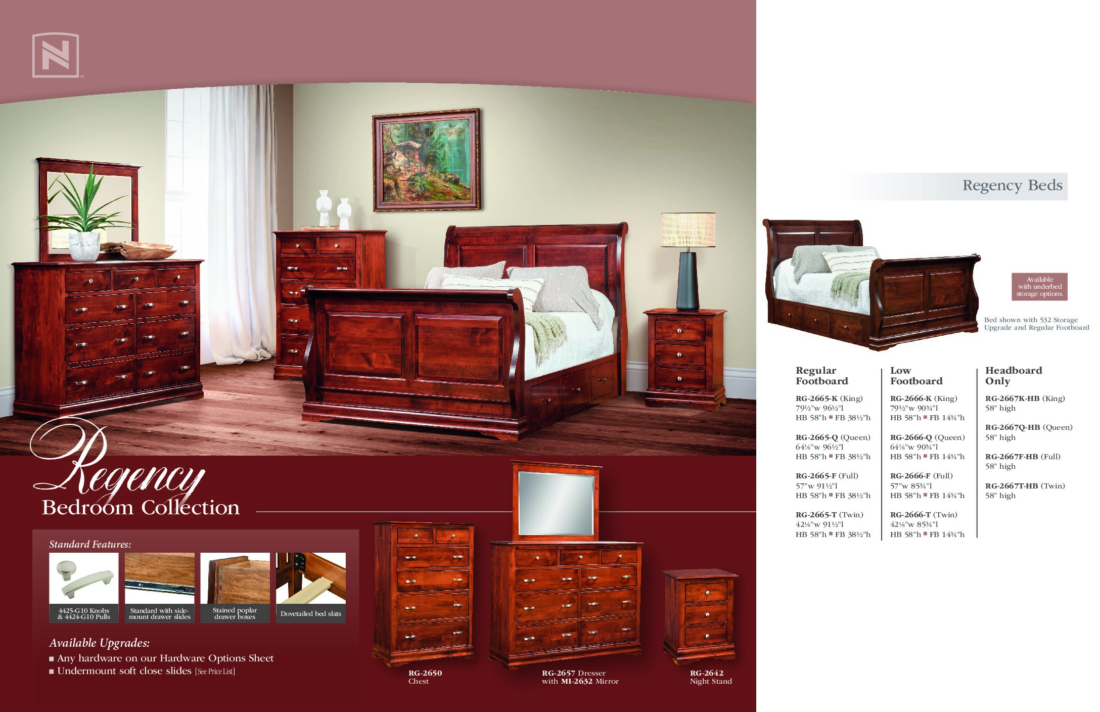 Regency Bedroom Collection - Image 6